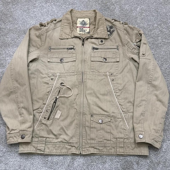 Guaizhihu New Concept Design Utility Full-Zip Jacket 2X Streetwear - Picture 1 of 8
